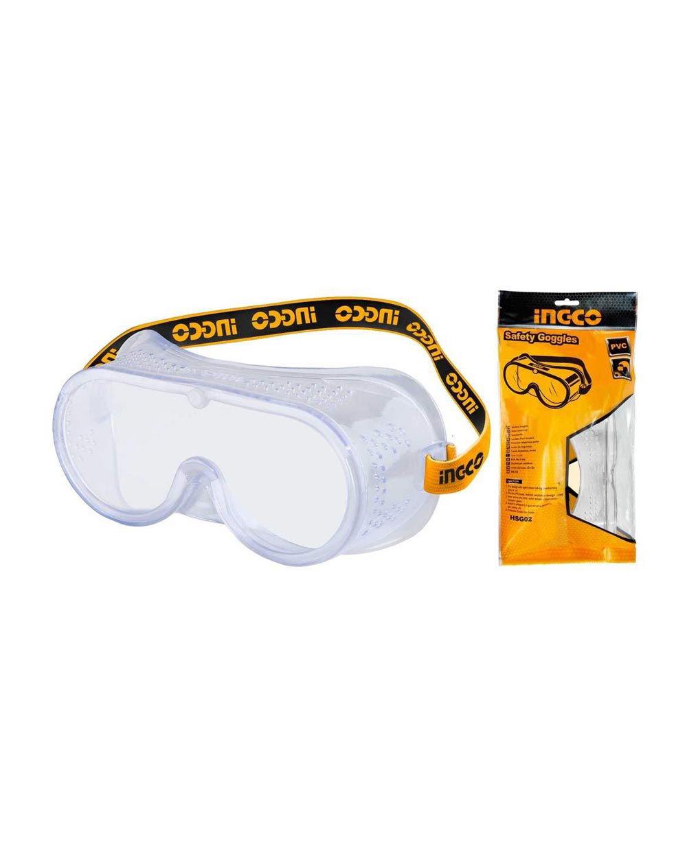 INGCO SAFETY GOOGLES LIGHT WEIGHT PVC FRAME