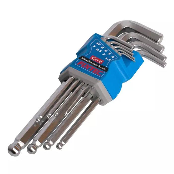 FIXTEC BALL POINT HEX KEY SET -9 PCS