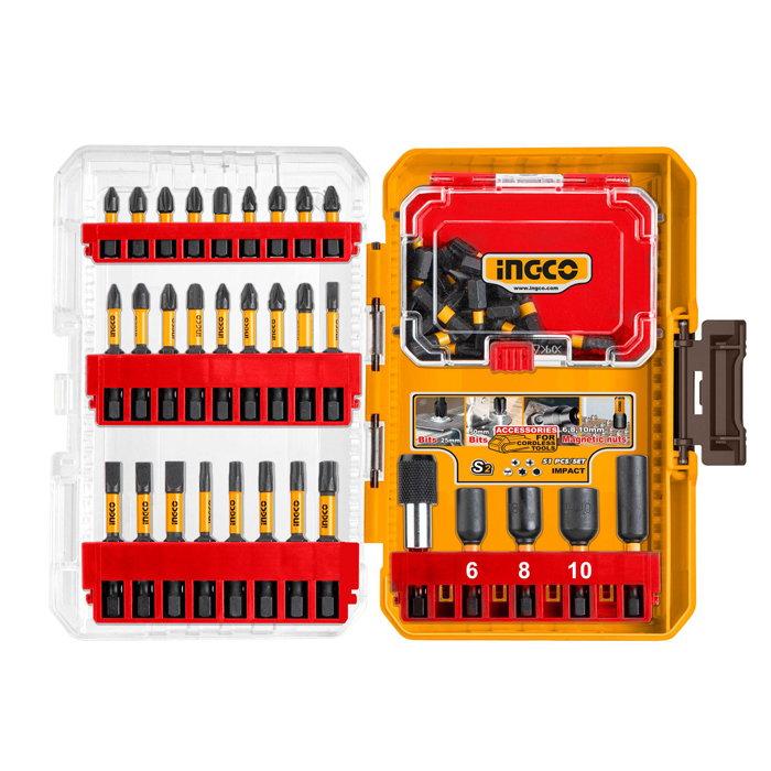 INGCO 51PCS IMPACT SCREWDRIVER BITS SET