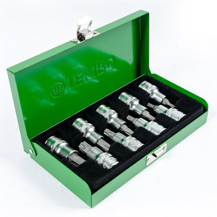 TEKIRO 1/2'' DR. STAR BIT SOCKET T20-T60 9PCS SET